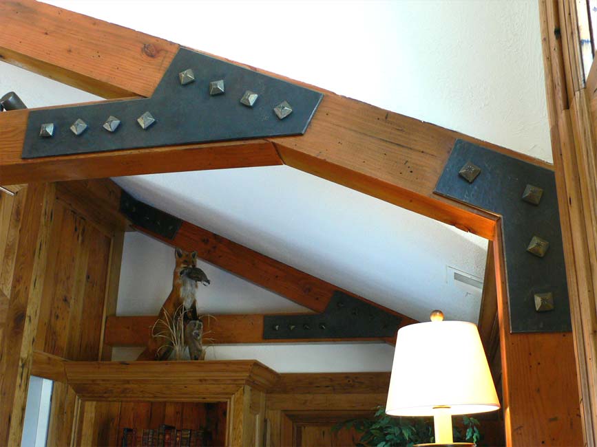 Blacksmith Custom Designed Truss Plates Hand Steel and Bronze